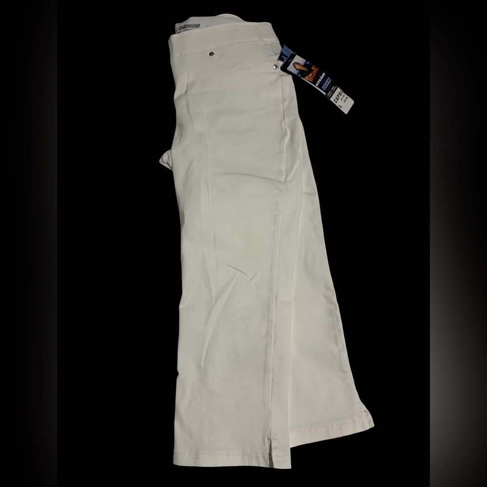 Luxe White Ankle Crop Jeans